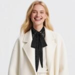 Detachable Half Shirt Collar for Women Removable Faux Blouse Dickey Collar with Black Dot Pattern - Image 3