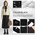 Detachable Half Shirt Collar for Women Removable Faux Blouse Dickey Collar with Black Dot Pattern - Image 8