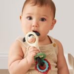 Itzy Ritzy Spinner Rattle Toy – Cow Design Sensory Teething Rattle Includes Spinning Face, Clicks, Rattles & Textured Teethers; Designed for Ages 3 Months and Up (Cow) - Image 3