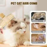 Pet Flea Comb | Tick Comb Grooming Brush for Cats Thick Hair - Gentle Tick Remover Tool Pet Supplies, Ergonomic Cleaning Tools for Thick Long Hair Kitten Puppy - Image 4