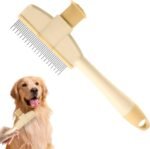 Pet Flea Comb | Tick Comb Grooming Brush for Cats Thick Hair - Gentle Tick Remover Tool Pet Supplies, Ergonomic Cleaning Tools for Thick Long Hair Kitten Puppy - Image 9