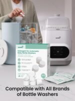 Grownsy Bottle Washer Tablets 200 Count, Detergent Tablets Compatible with All Brands of Baby Bottle Washers, Cleans Milk Residue on Bottles, Pump Parts, and Baby Feeding Essentials - Image 4