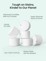 Grownsy Bottle Washer Tablets 200 Count, Detergent Tablets Compatible with All Brands of Baby Bottle Washers, Cleans Milk Residue on Bottles, Pump Parts, and Baby Feeding Essentials - Image 6