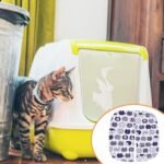 UPKOCH Self Cleaning Cat Litter Box Curtain Durable Cotton Linen Door Curtain for Automatic Litter Boxes - Image 3