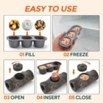 AUSCAT Dog Frozen Treat Toy Indestructible, Dog Enrichment Toy for Aggressive Chewers, Durable Dog Toys to Keep Them Busy, Stump Shape - Image 5