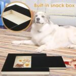 Dog Scratch Board for Nails Wooden Dog Nail File Board with Built-in Treat Box Dog Paws Trimming File Pad 34x24cm with 2X Sandpaper for Sensitive Dog Puppy Cat Nail Care - Image 6