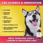 CB2 Hemp Oil for Dogs [225,000mg / 240mL / Organic] - Natural Hip and Joint Supplement for Dogs - Calming Anxiety Relief - Extra Strength for Pain, Inflammation, Arthritis, Stress, Aggression - Image 6