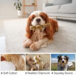 ALL FOR PAWS Squirrel Squeaky Doy Toy, Squirrel Dog Toy for Small Medium Breed, Puppy Fetch Toy with Squeaker, Plush Chew Dog Toy, Classic-Chipmunk S - Image 7