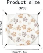 3PCS Rat Hammocks for Cage,Guinea Pig Hammock,2 Layer Pet Hammock Small Animal Pet Hammock,Plush Sugar Glider Cage Soft Hamster Bed, Playing Sleeping Small Animal Beds - Image 3