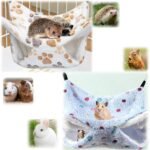 3PCS Rat Hammocks for Cage,Guinea Pig Hammock,2 Layer Pet Hammock Small Animal Pet Hammock,Plush Sugar Glider Cage Soft Hamster Bed, Playing Sleeping Small Animal Beds - Image 8