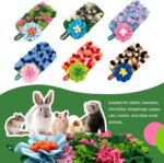 Animal Enrichment Foraging Pad for Rabbits Rodents Stimulating Feeding Activity Toy Polyester Fabric Decoration Floral Pattern Feeding - Image 3