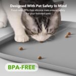 PETLIBRO Automatic Cat Feeder Wet Food with Stainless Steel Bowl, Refrigerated Auto Cat Feeder with Semiconductor Cooling, 3 Fresh Meals for 3 Days, App-Controlled Pet Food Dispenser (Grey Mat) - Image 8