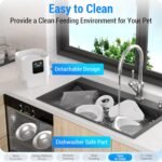 Automatic Cat Feeders 2 Cat with Slow Feed: Dual Automatic Dog Feeder with 5G WiFi, Timed Double Cat Food Dispenser with Alexa for Pets, Detachable for Easy Clean - 7L - Image 7