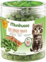 Freeze-Dried Cat Chew Toy 100g - Chicken & Egg Yolk with Cat Grass | Dental Health, Hairball Control, Skin & Coat Care | Natural Lickable Toy for Kittens (Herbe à Chat) - Image 5