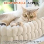 CHEERPALS Cat Window Perch for Indoor Cats Hammock for Window with Reversible Cushion, Foldable Cat Window Bed for Large Cats and Kittens(White,Large) - Image 4