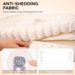 CHEERPALS Cat Window Perch for Indoor Cats Hammock for Window with Reversible Cushion, Foldable Cat Window Bed for Large Cats and Kittens(White,Large) - Image 6