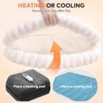 CHEERPALS Cat Window Perch for Indoor Cats Hammock for Window with Reversible Cushion, Foldable Cat Window Bed for Large Cats and Kittens(White,Large) - Image 8