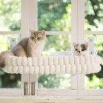 CHEERPALS Cat Window Perch for Indoor Cats Hammock for Window with Reversible Cushion, Foldable Cat Window Bed for Large Cats and Kittens(White,Large) - Image 10