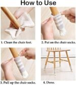 24PCS Chair Leg Floor Protector Furniture Feet Pads Floor No Slip Chair Socks Covers,6 Set Cat Paw - Image 7