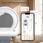 Self-Cleaning Litter Box for Multiple Cats, Automatic Smart App-Controlled with Health Monitoring, 15-Day Odor Control & Safety Sensors, Large Capacity for Cats up to 18 lbs, B-White - Image 5