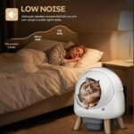 Self-Cleaning Litter Box for Multiple Cats, Automatic Smart App-Controlled with Health Monitoring, 15-Day Odor Control & Safety Sensors, Large Capacity for Cats up to 18 lbs, B-White - Image 6