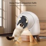 Self-Cleaning Litter Box for Multiple Cats, Automatic Smart App-Controlled with Health Monitoring, 15-Day Odor Control & Safety Sensors, Large Capacity for Cats up to 18 lbs, B-White - Image 8