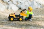 CAT Construction Toys, Play and Ride Steel Dump Truck, 2-in-1 Foot-to-Floor Rideable Toy Vehicle with Lights & Sounds, for Kids and Toddlers Ages 18 Months - Image 6