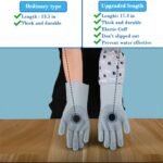 Pet Grooming Gloves Pet Hair Remover Cat, Dog Washing Gloves Silicone Heat Resistant Cleaning Gloves with High-Density Teeth Grooming Gloves for Dogs, Cats, Horses, Rabbits - 1 Pair (Gray) - Image 3
