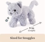 GUND Bootsie English Blue Kitten Plush Toy, Premium Cat Stuffed Animal for Ages 1 and Up, Gray, 9” - Image 3
