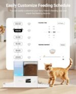 ROJECO Automatic Cat Feeder WiFi,APP Control Cat Food Dispenser,Timed Auto Pet Feeder for Cats and Dogs,5L Cat Feeder Automatic and 3.5L Gravity Water Dispenser,8.5L Cat Food and Water Dispenser - Image 7