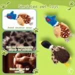 Stuffing-Free Duck Dog Toys, 2 Pack Plush Squeaky Toys with 8 Total Squeakers for Small Medium Dogs, Hollow Body Dog Toys for Interactive Play - Image 3