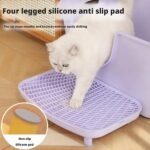 Litter Box Step, Waterproof & Litter Catcher Tray, Tracking for Easy Litter-Box Cleaning Mat and - Image 4