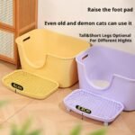 Litter Box Step, Waterproof & Litter Catcher Tray, Tracking for Easy Litter-Box Cleaning Mat and - Image 6