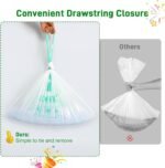 Drawstring Litter Box Liners Compatible with Robot, Heavy Duty Self-Cleaning Litter Boxes Waste Drawer Liners Replacement Bags (50pcs) - Image 4