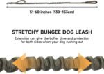 EXCELLENT ELITE SPANKER Bungee Dog Leash Tactical Nylon Adjustable Tactical Leash for Dogs Quick Release Elastic Leads Rope with 2 Control Handle(Ranger Green) - Image 3