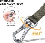 EXCELLENT ELITE SPANKER Bungee Dog Leash Tactical Nylon Adjustable Tactical Leash for Dogs Quick Release Elastic Leads Rope with 2 Control Handle(Ranger Green) - Image 5