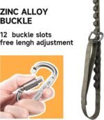 EXCELLENT ELITE SPANKER Bungee Dog Leash Tactical Nylon Adjustable Tactical Leash for Dogs Quick Release Elastic Leads Rope with 2 Control Handle(Ranger Green) - Image 6