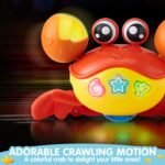 Play-Act Crawling Crab Baby Toy, Interactive Musical Crab with Intelligent Sensor & Auto-Avoiding Obstacles, Tummy Time Toy with Lights and Buttons, Gift for Toddlers Learning to Crawl - Image 7