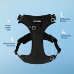 Voyager by Best Pet Supplies -Dual-Attachment No-Pull Adjustable Harness with 3M Reflective Technology, (Black, Small), 211-BK-S - Image 5