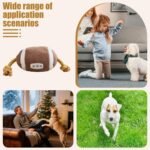 Stuffed Dog Toys - Tug of War Pet Supplies,Sports Ball Design Dog Interactive Toys with Cotton Rope - for Bite Pull Play Boredom Tug of War Indoor Outdoor - Image 5