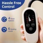 NICREW Cat Heating Pad, Temperature Adjustable Heated Cat Bed with Auto Shut Off Timer, Indoor Pet Heated Bed Mat for Cats and Dogs, 17.7 x 15.7 Inches, 55W - Image 4