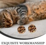 jojofuny 10pcs Leopard Print Interactive Cat Balls, Crinkle Fabric Soft Kitten Play Set for Indoor Cats - Image 4