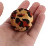jojofuny 10pcs Leopard Print Interactive Cat Balls, Crinkle Fabric Soft Kitten Play Set for Indoor Cats - Image 5