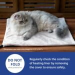 NICREW Pet Heating Pad for Dogs and Cats, Heated Cat Bed with Steel-Wrapped Cord and Soft Fleece Cover, 17.7 x 15.7 Inches, 30 Watts - Image 3