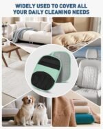 Magic Brush Glove Pet Hair - 2 Pack Electrostatic Grooming Removal Gloves for Dogs and Cats, The Magic Brush Pure Path Yomi Pet Grooming Needs, Fur Remover for Furniture, Clothes, Car Seats (Green) - Image 6