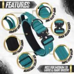 PICKLE WICKLE Tacticozy Comfort Collar - Durable High Density Nylon - Quick Release Buckle - Comfort Grip Handle - Soft Neoprene Padding - Adjustable Length (Pink, Extra Large) - Image 4