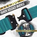 PICKLE WICKLE Tacticozy Comfort Collar - Durable High Density Nylon - Quick Release Buckle - Comfort Grip Handle - Soft Neoprene Padding - Adjustable Length (Pink, Extra Large) - Image 6