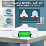 2-in-1 Rechargeable Motion Activated Interactive Cat Toys for Indoor Cats, Long Lifetime Motor Cat Chasing Toy for Exercise/Moving Butterfly/Feather Wand Kitten Toys - Image 5