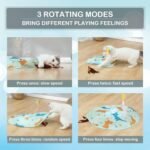 2-in-1 Rechargeable Motion Activated Interactive Cat Toys for Indoor Cats, Long Lifetime Motor Cat Chasing Toy for Exercise/Moving Butterfly/Feather Wand Kitten Toys - Image 6