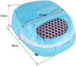 Hamster Carrier Bag, Mesh African Hedgehog Hamster Breathable Pet Dog Carrier Bags Handbags Puppy Cat Travel Backpack for Hamster Squirrel Guinea Pig Chinchilla (M) - Image 3